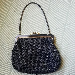 Vintage glomesh style metal link hand bag/ purse